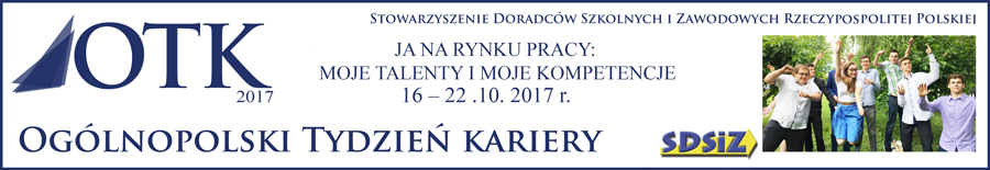 Baner 9. Ogólnopolskiego Tygodnia Kariery (16–22 października 2017 r.)