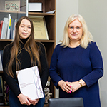 Aleksandra Laska, Prorektor ds. Studenckich dr hab. Katarzyna Plutecka, prof. UKEN