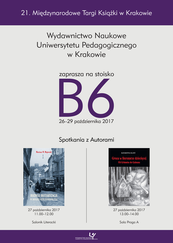 Uniwersytet Pedagogiczny na 21. Międzynarodowych Targach Książki - plakat