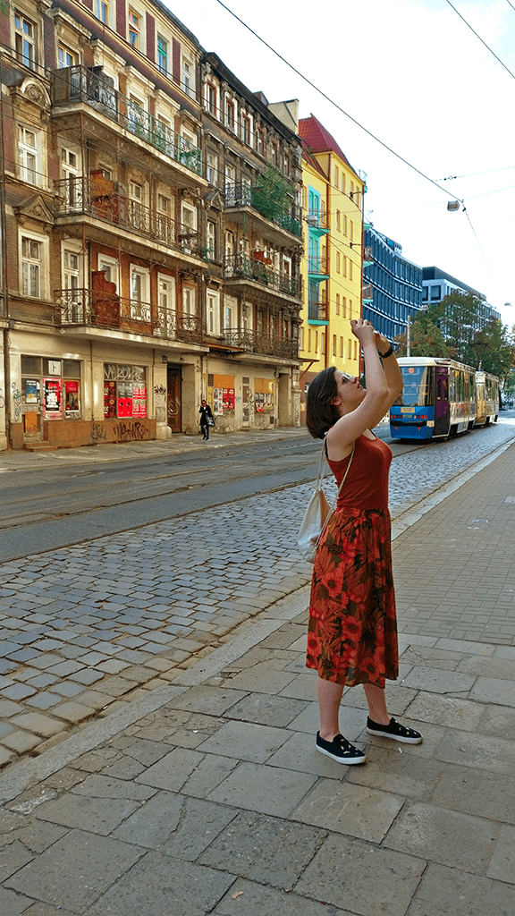 Julia Rychwińska z aparatem