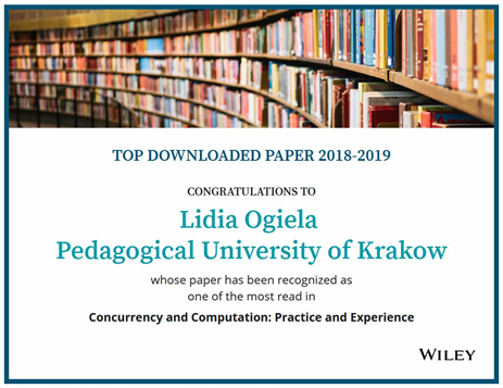 Wyróżnienie Wydawnictwa Wiley dla dr hab. Lidii Ogieli, prof. UP (gratulacje)