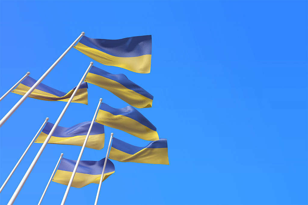 flagi ukraińskie