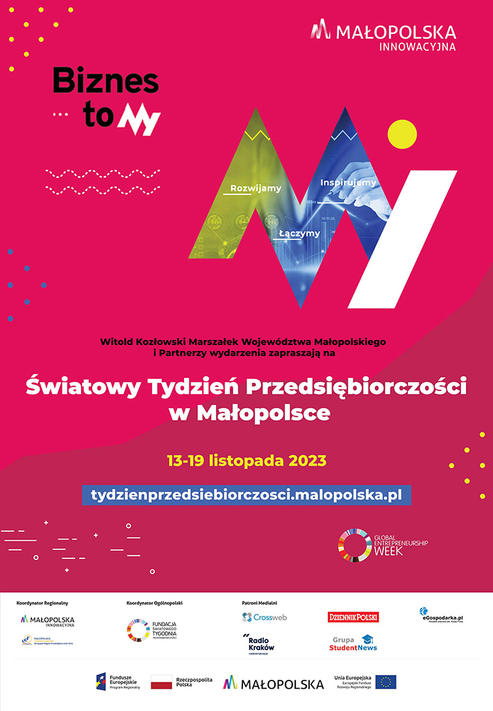 14-Swiatowy-Tydzien-Przedsiebiorczosci-w-Malopolsce-plakat
