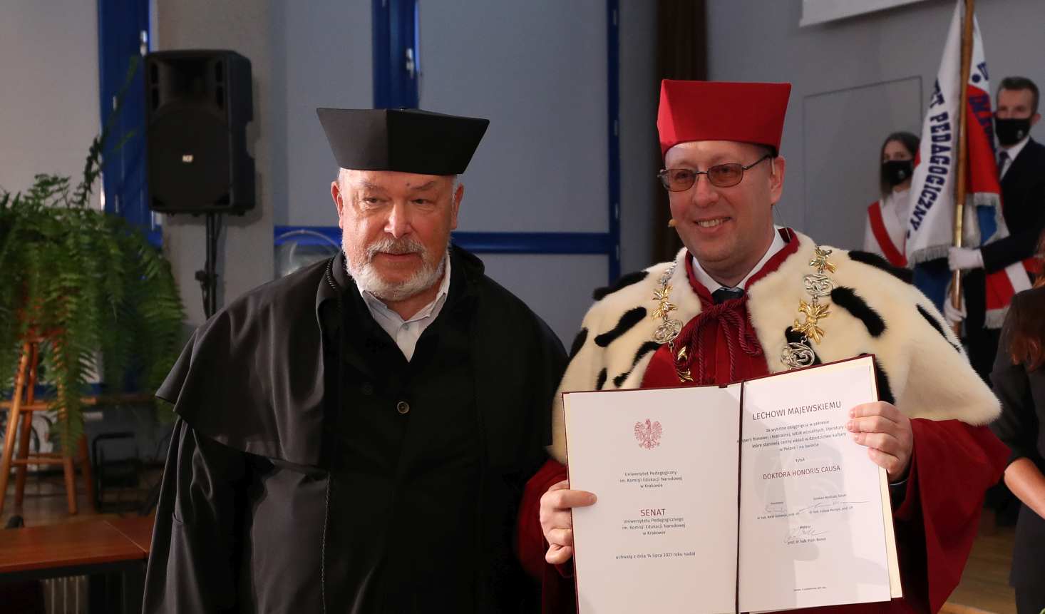 Lech Majewski i prof. dr hab. Piotr Borek